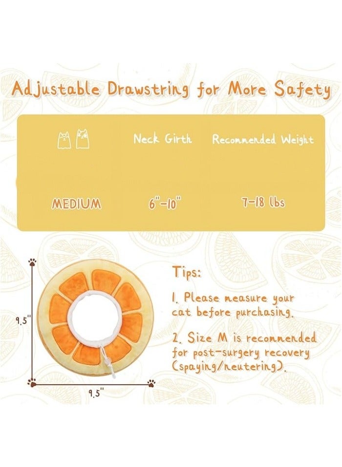 طوق قطط قابل للتعديل - طوق دونات لطيف بعد الجراحة - يساعد القطط الصغيرة على التعافي ويمنعها من لعق الجروح. - Image 2